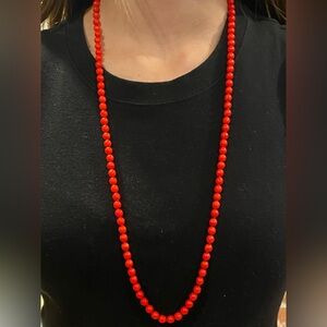 Red Beaded Necklace